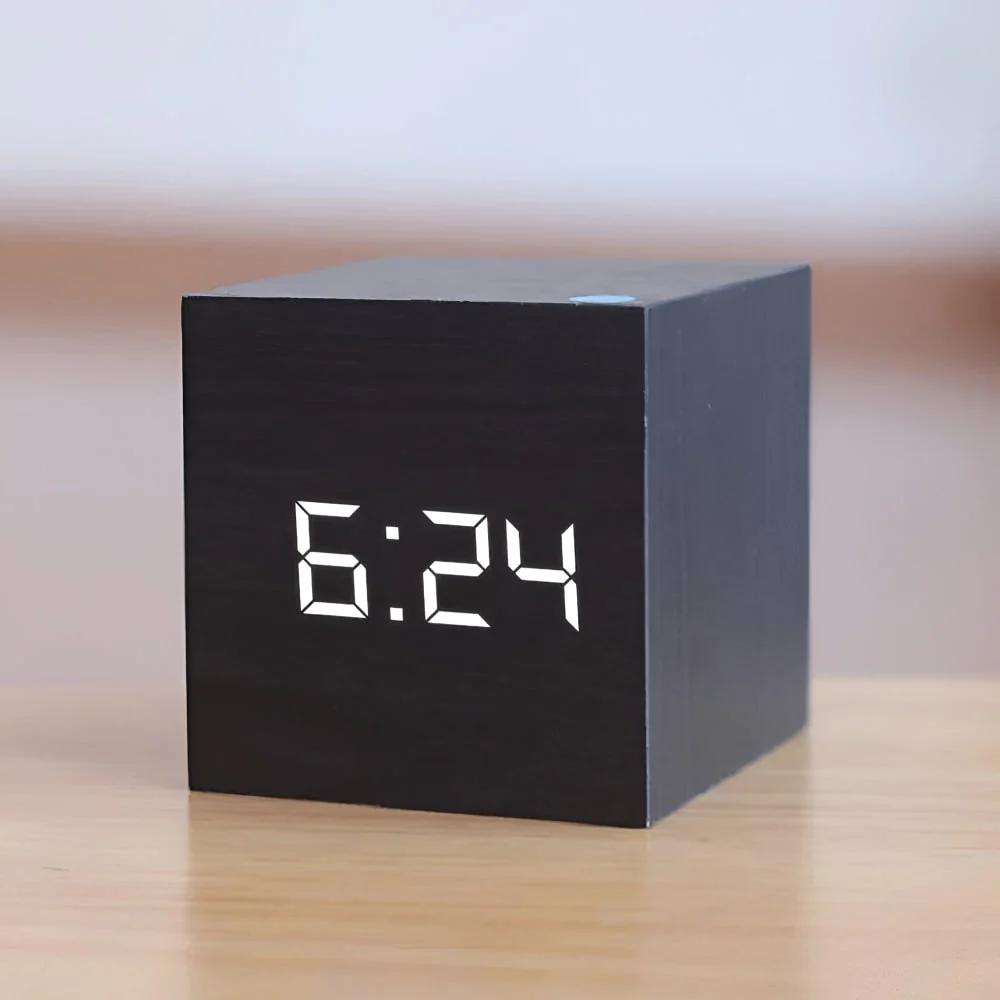 Digital Alarm Clock Adjustable Brightness Night Mode Clock - Image 10